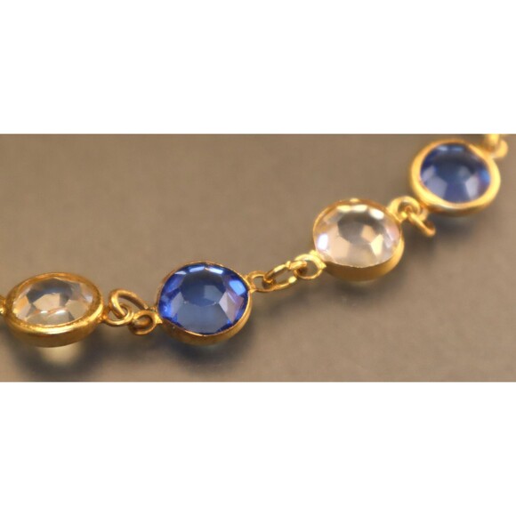 Bezel Set Austrian Crystal Bracelet Swarovski Style - Picture 3 of 3